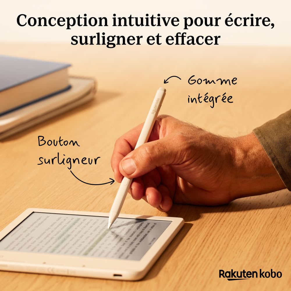 Kobo Stylus 2 compatible Kobo Libra Colour/Sage/Elipsa2E - Blanc