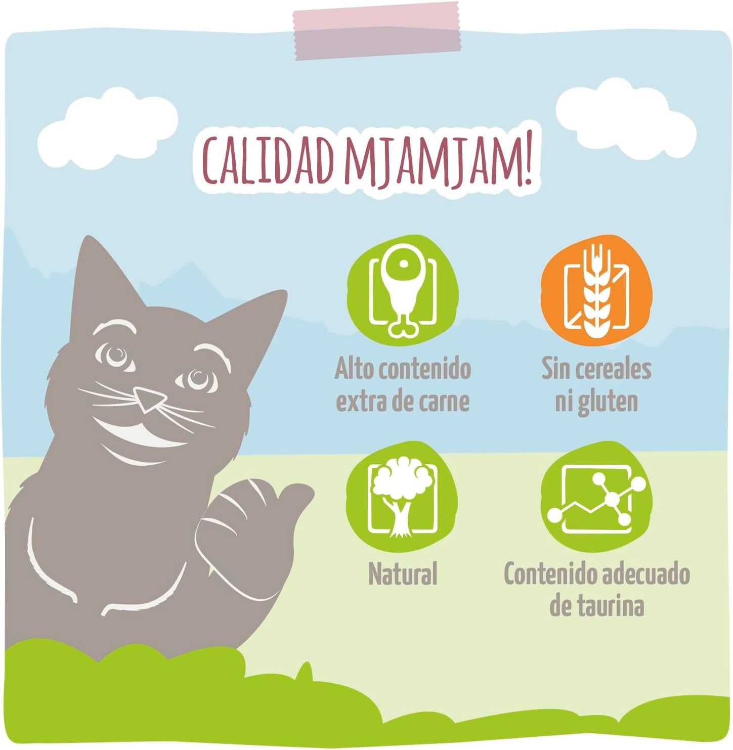 [Peut être servi frais pour l'été] MjAMjAM Duo de nourriture humide pour chat bœuf lapin carotte - 400 g x 6
