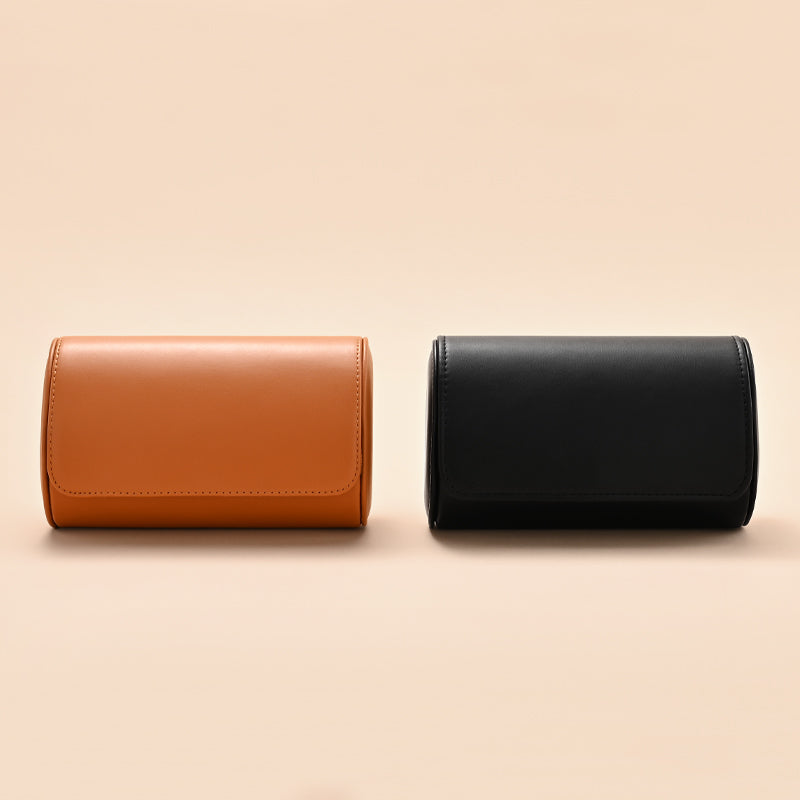 Oirlv Boîte de rangement pour montres 1-2 emplacements avec coussin, pochette pour