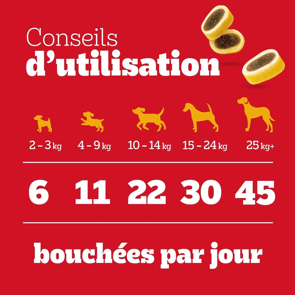 Pedigree Tasty Minis friandises pour chien au bœuf et au fromage - 140 g