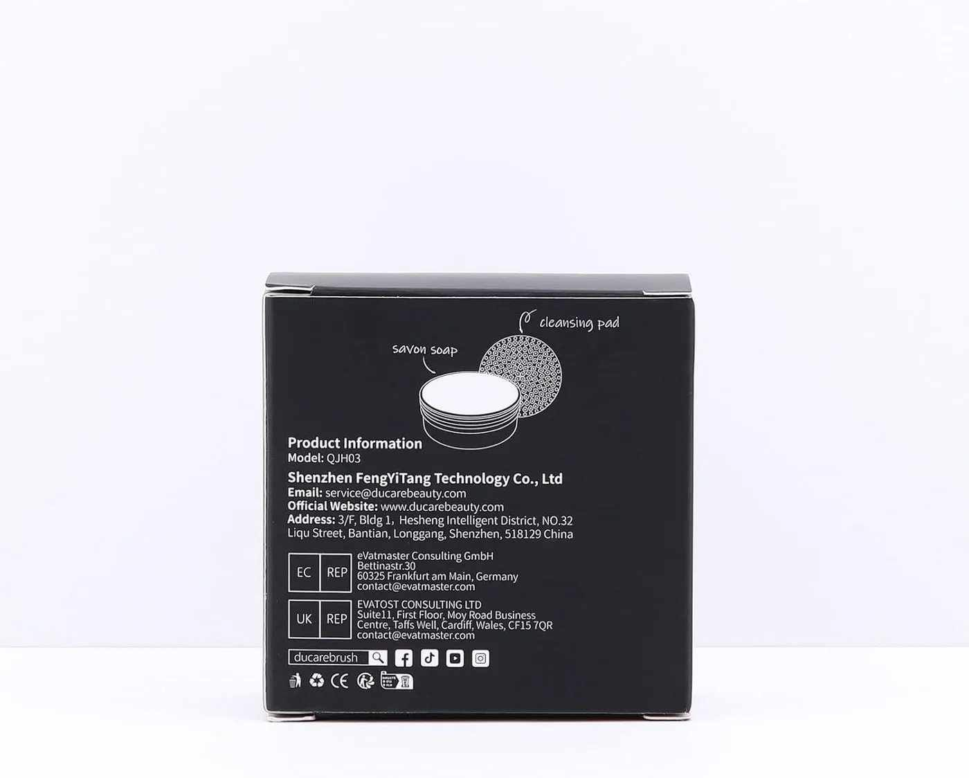 DUcare Kit de nettoyage pour pinceaux de maquillage : Savon nettoyant solide et tampon en silicone - Nettoyage facile des éponges et pinceaux
