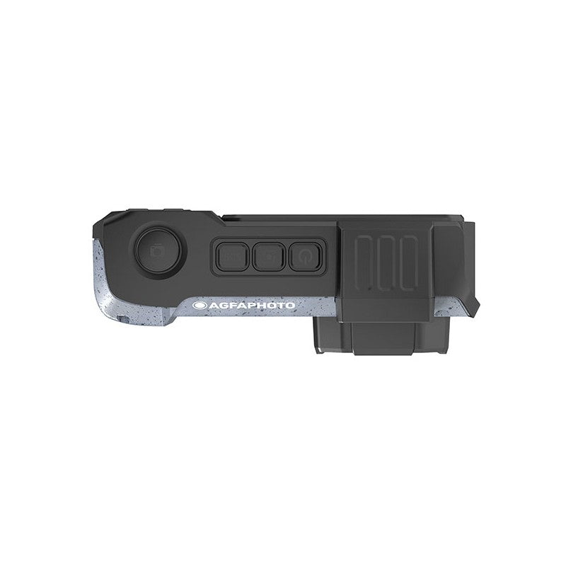 AgfaPhoto Appareil photo numérique compact étanche 24 MP, Zoom numérique 18, Double écran, Vidéo 4K, Noir