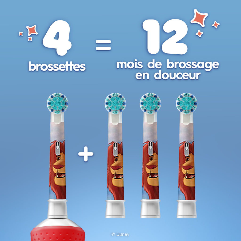 Oral-B Brossettes Le Roi Lion x4