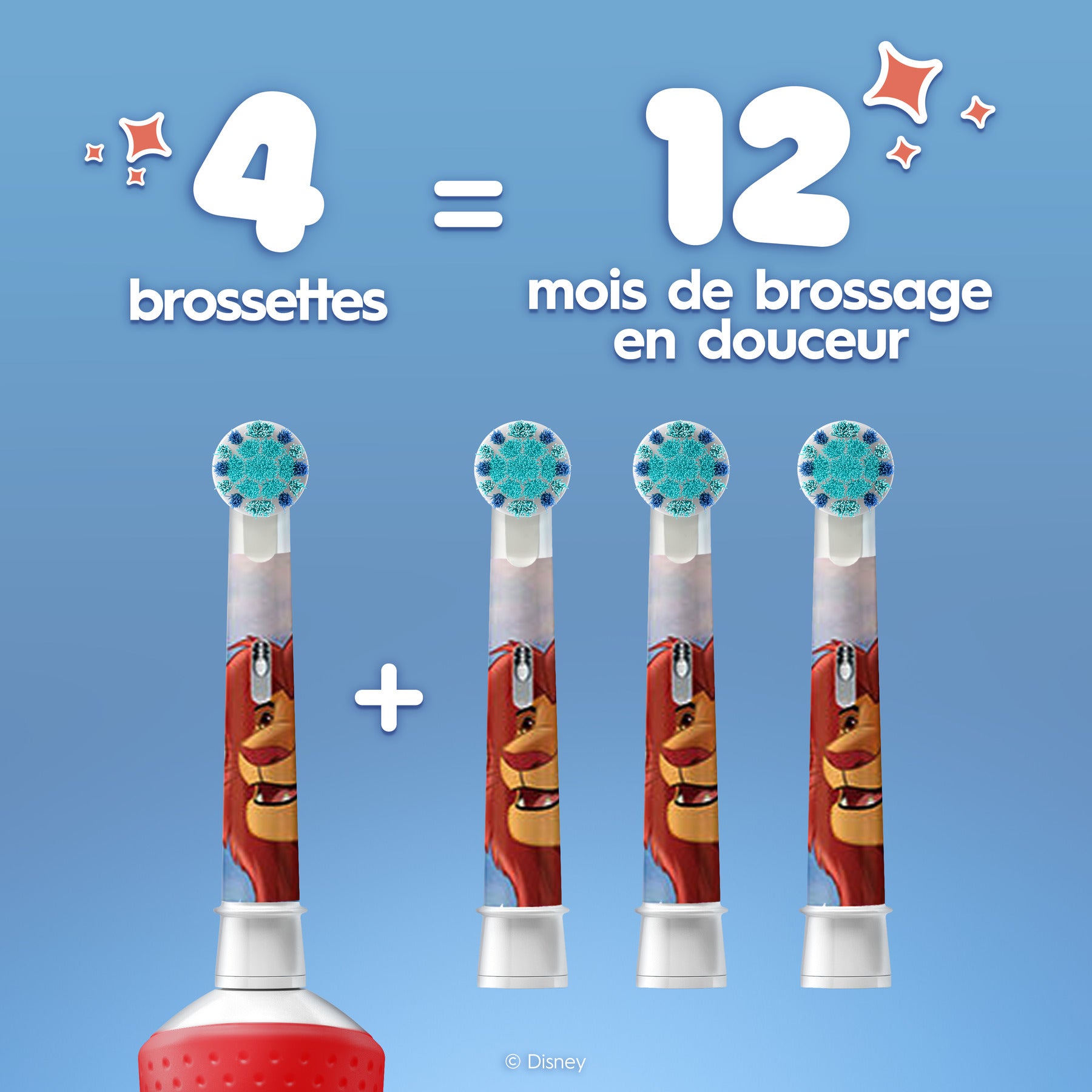 Oral-B Brossettes Le Roi Lion x4