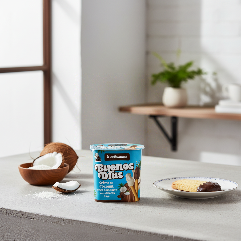 BUENOS DIAS Bâtonnets croustillants avec crème de noix de coco - 55 g