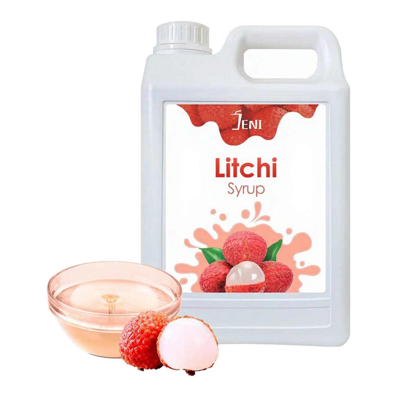 JENI Sirop de litchi pour limonade - 2,5 kg