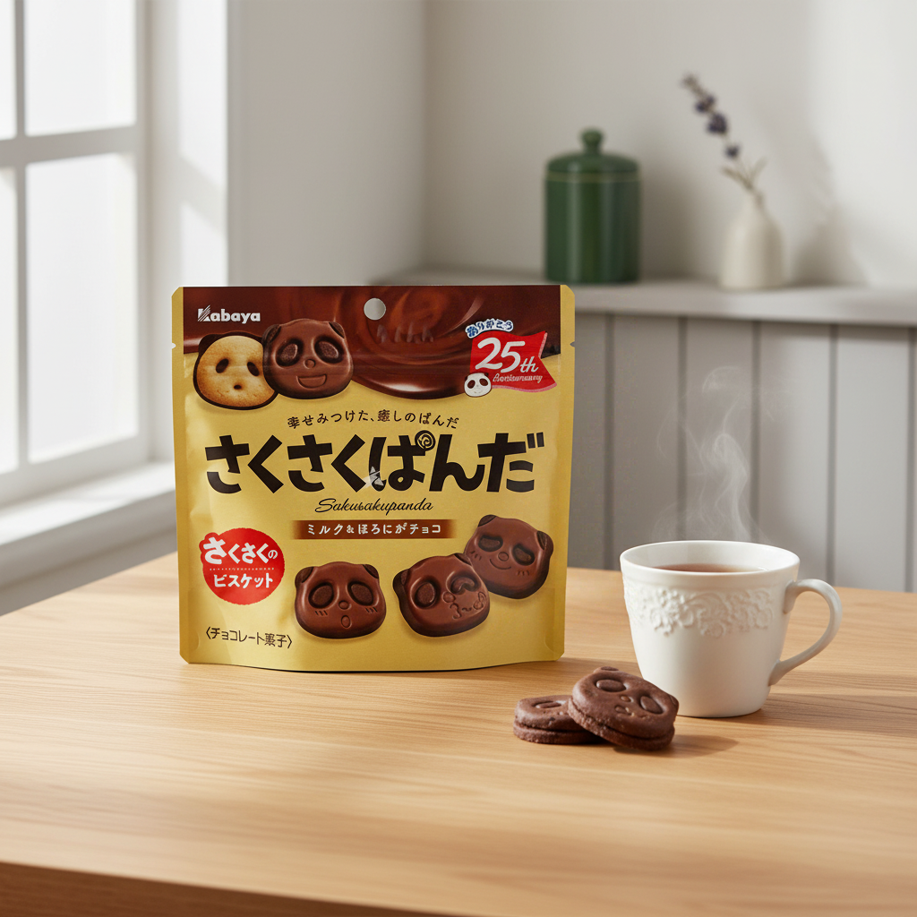 Kabaya Biscuits Panda au chocolat au lait 47 g
