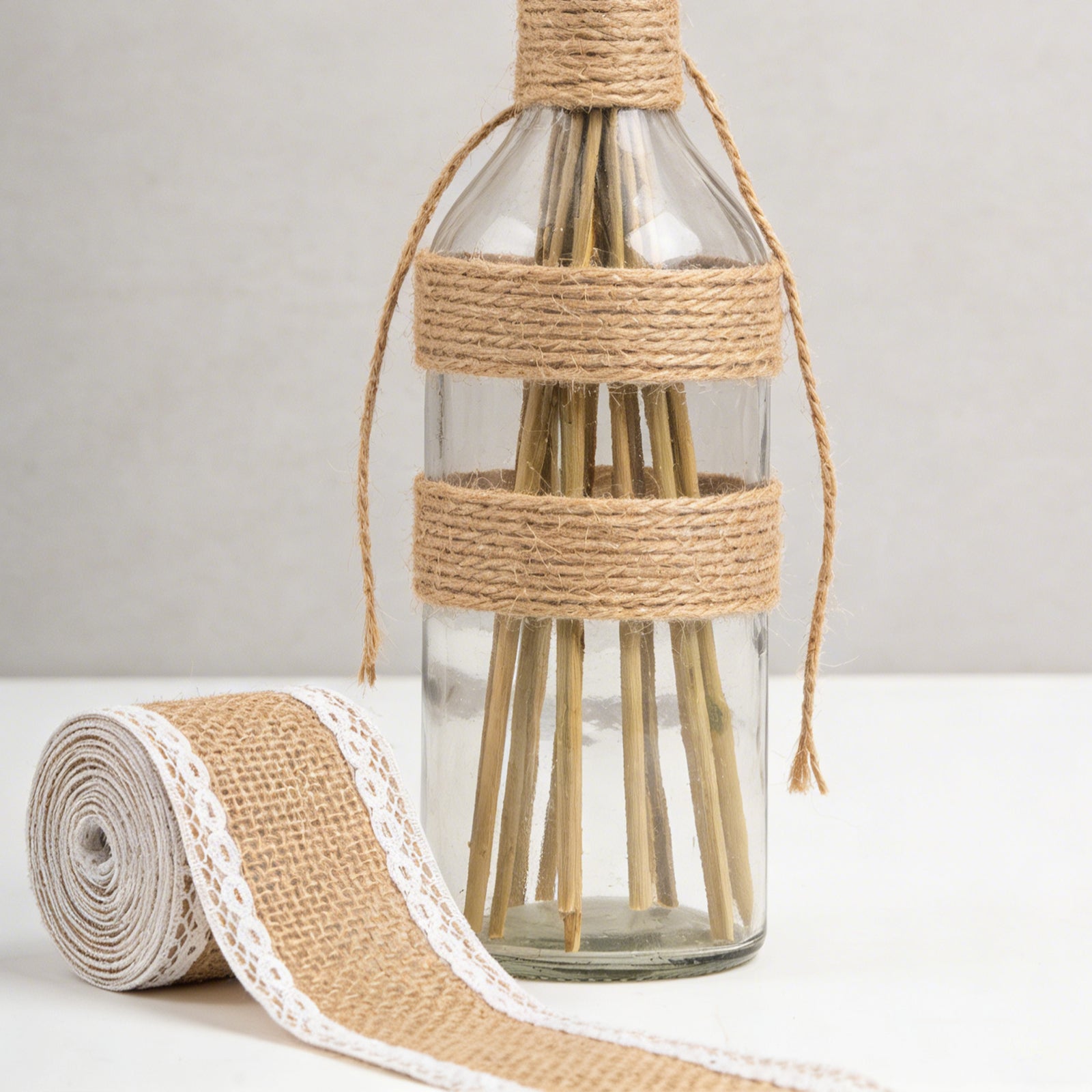 JU7CER Rouleau de passepoil en dentelle 2 pièces, 5 cm de large, env. 2 m de long Décorations de Noël et de mariage artisanales Ruban d'emballage, embellissements de cadeaux