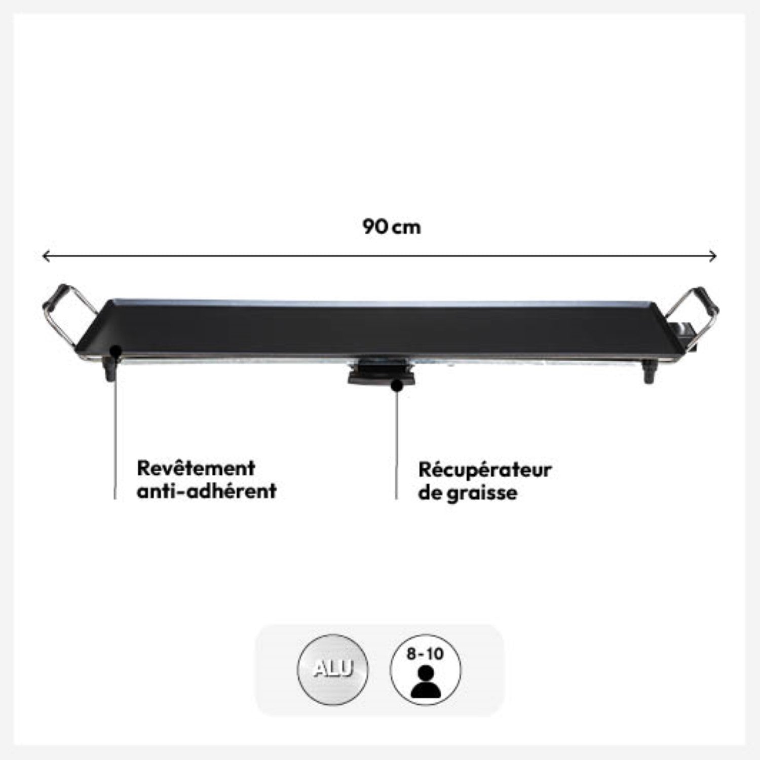5five Plancha électrique - 90 cm