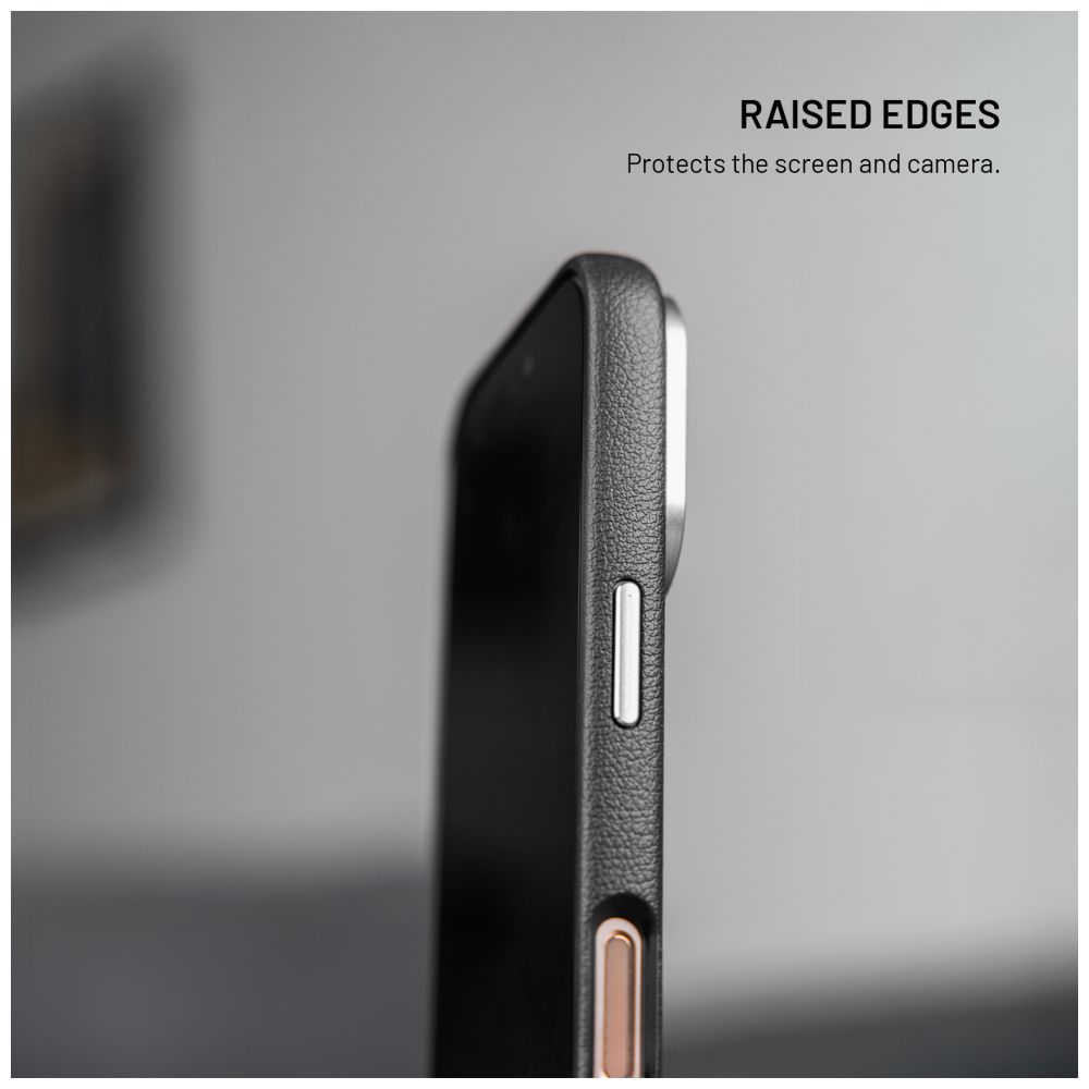 FIXED Coque MagLeather pour Apple iPhone 17 Pro, Noir