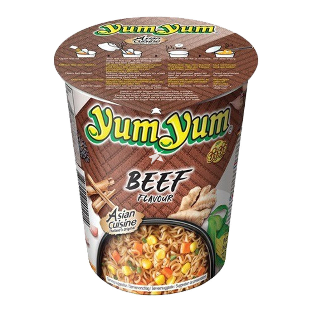 Yum Yum nouilles instantanées bol saveur bœuf 70 g