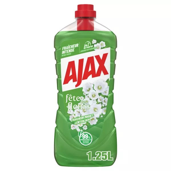 AJAX Nettoyant multi-usages sols et surfaces Muguet 1,25 L