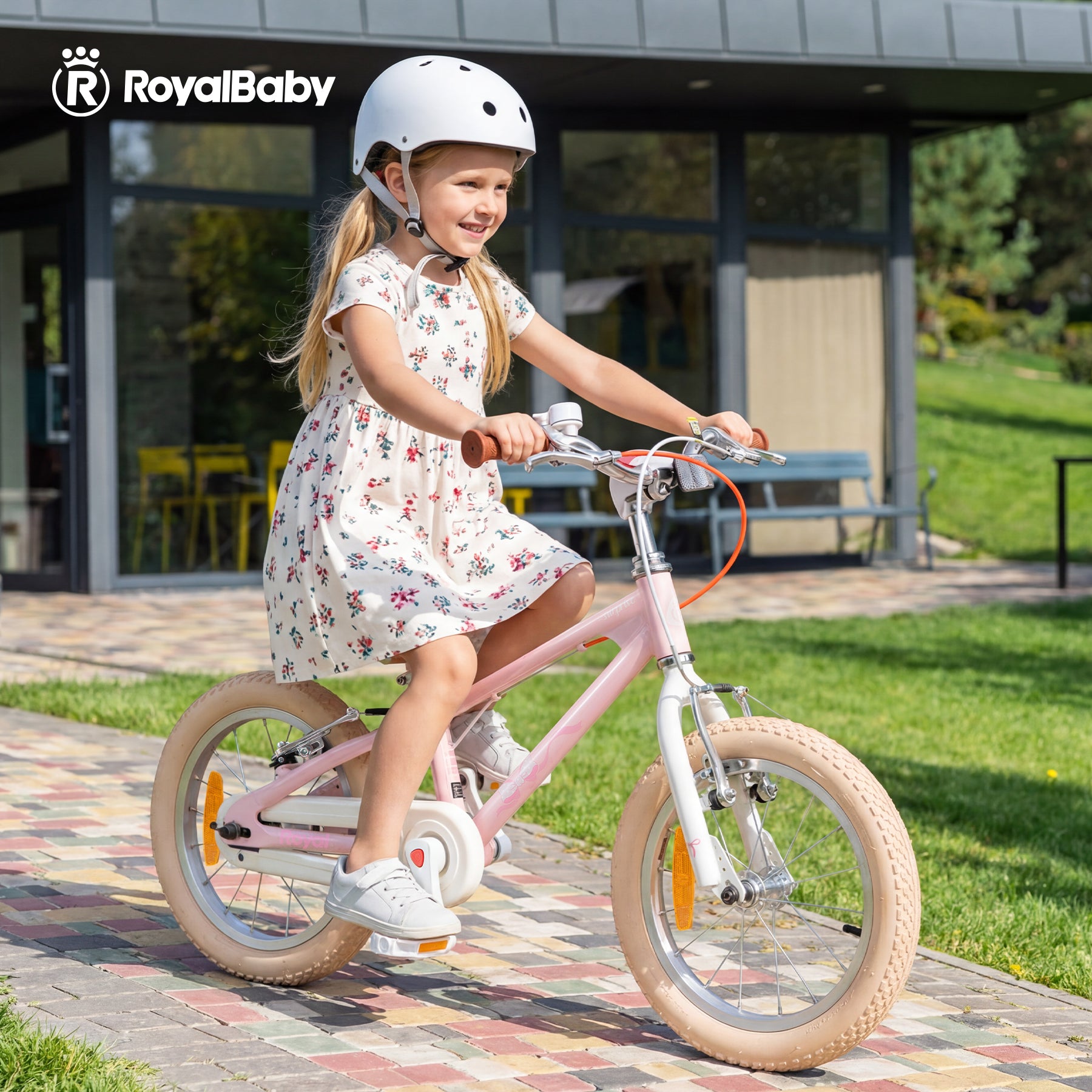 RoyalBaby+Vélo pour enfants+ Aluminium EZ New Freestyle Rose 16 pouces, Poids net 7,8 kg