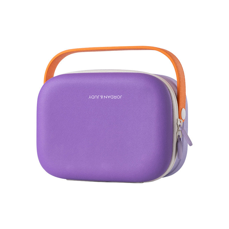 JORDAN&JUDY Trousse de toilette EVA, sac de rangement de voyage à compartiments, grande capacité, avec poignée, Violet