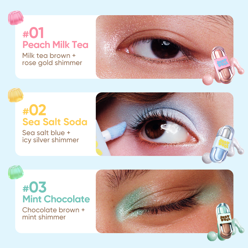 Judydoll Duo d'Ombrages à Paupières 01 Peach Milk Tea