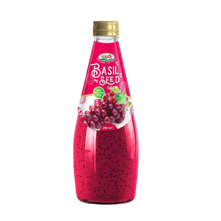 Nawon Boisson Raisin avec Graine De Basilic 290 ml