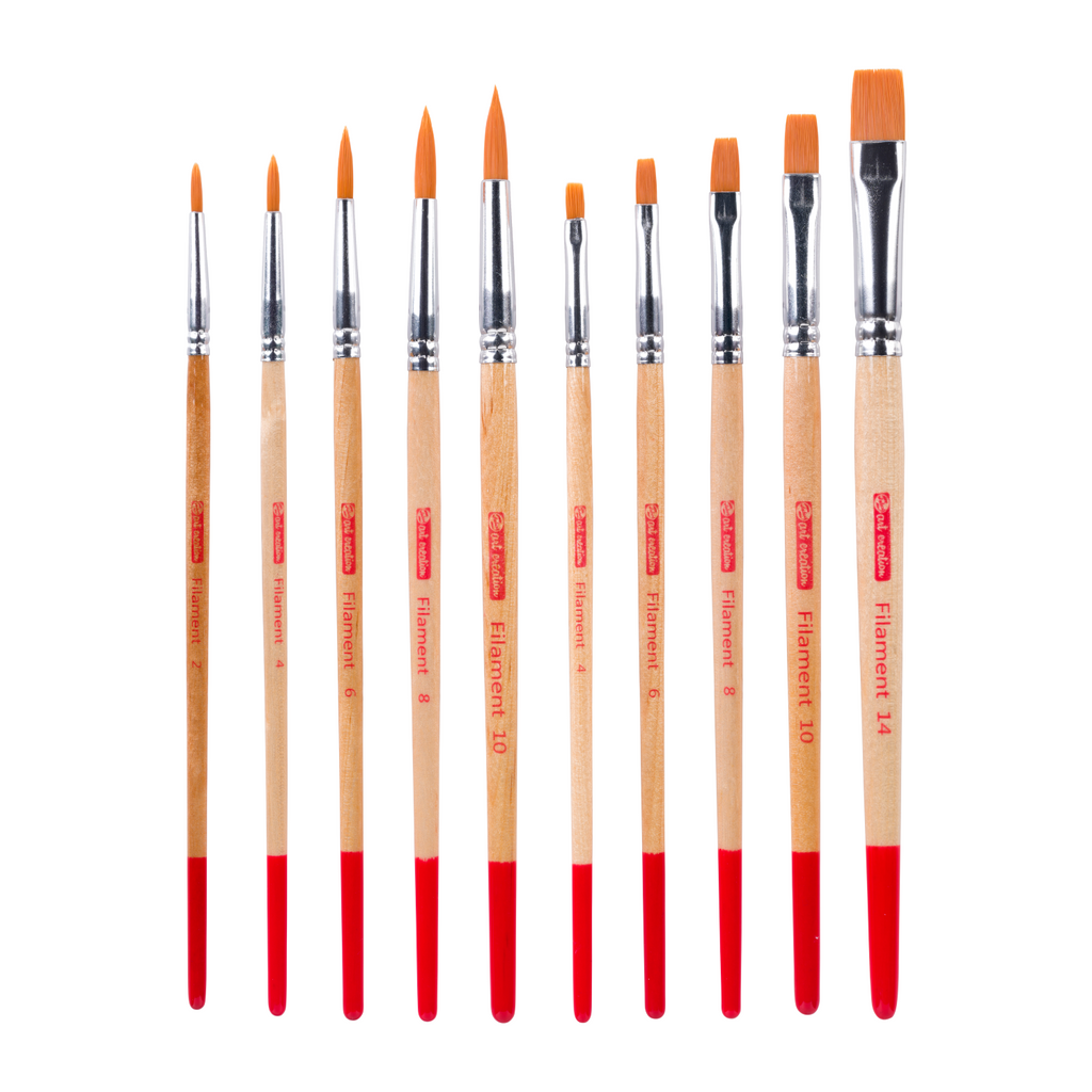 Talens Art Creation Set de 10 pinceaux à aquarelle - polyester