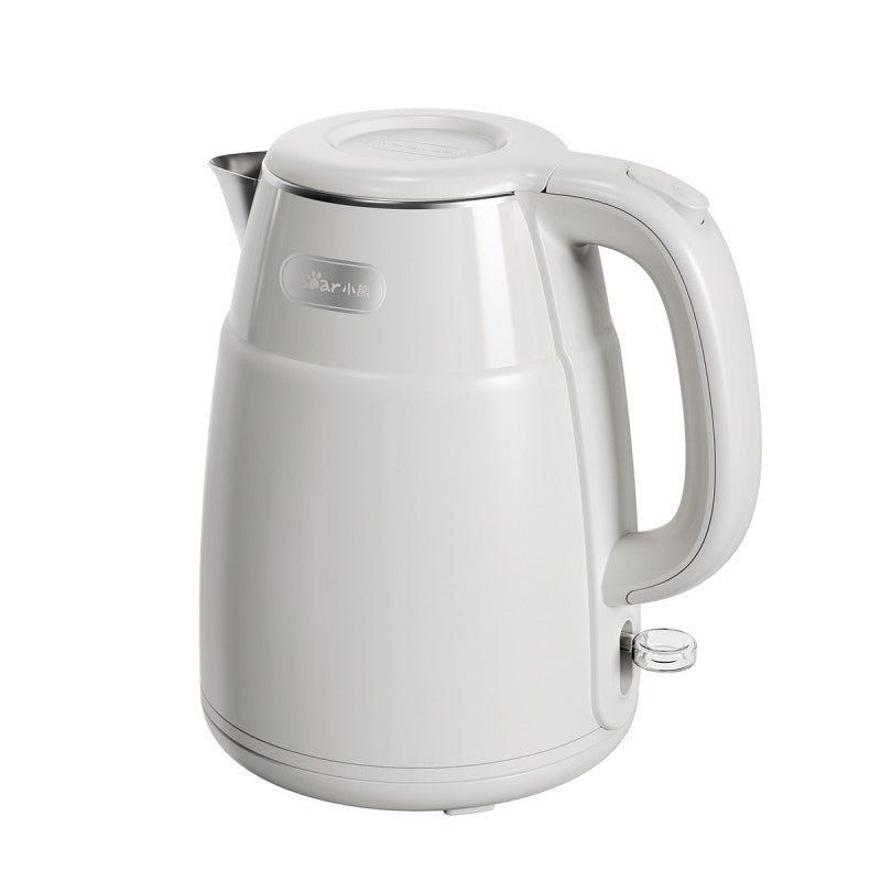 Bear Bouilloire électrique 1,5 L 1500 W - 1750 W ZDH-Q15U8 Inox, arrêt automatique et protection anti-chauffe à sec - Blanc