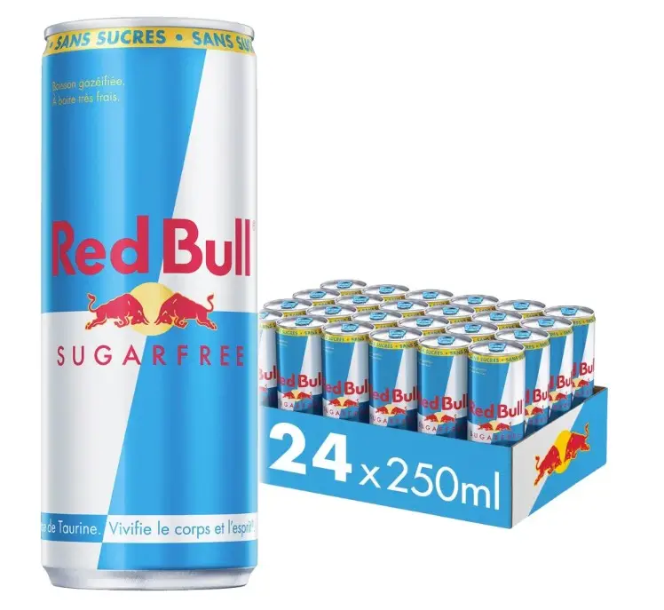 Red Bull Boisson énergisante sans sucre 24 x 250 ml