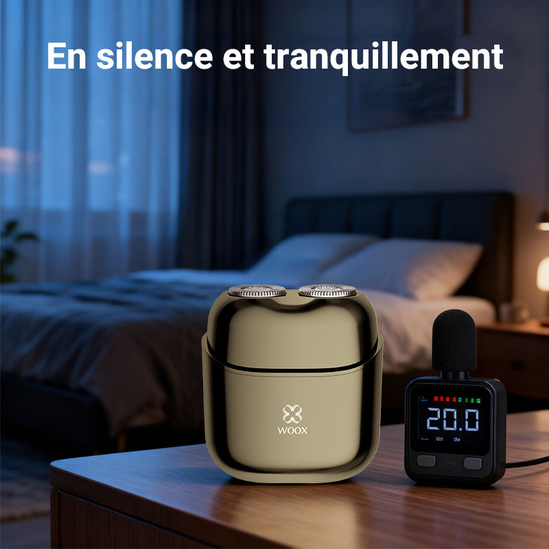 WOOX MX0204 Mini rasoir électrique 5 W, 330 mAh, étanche IPX6, chargement USB-C