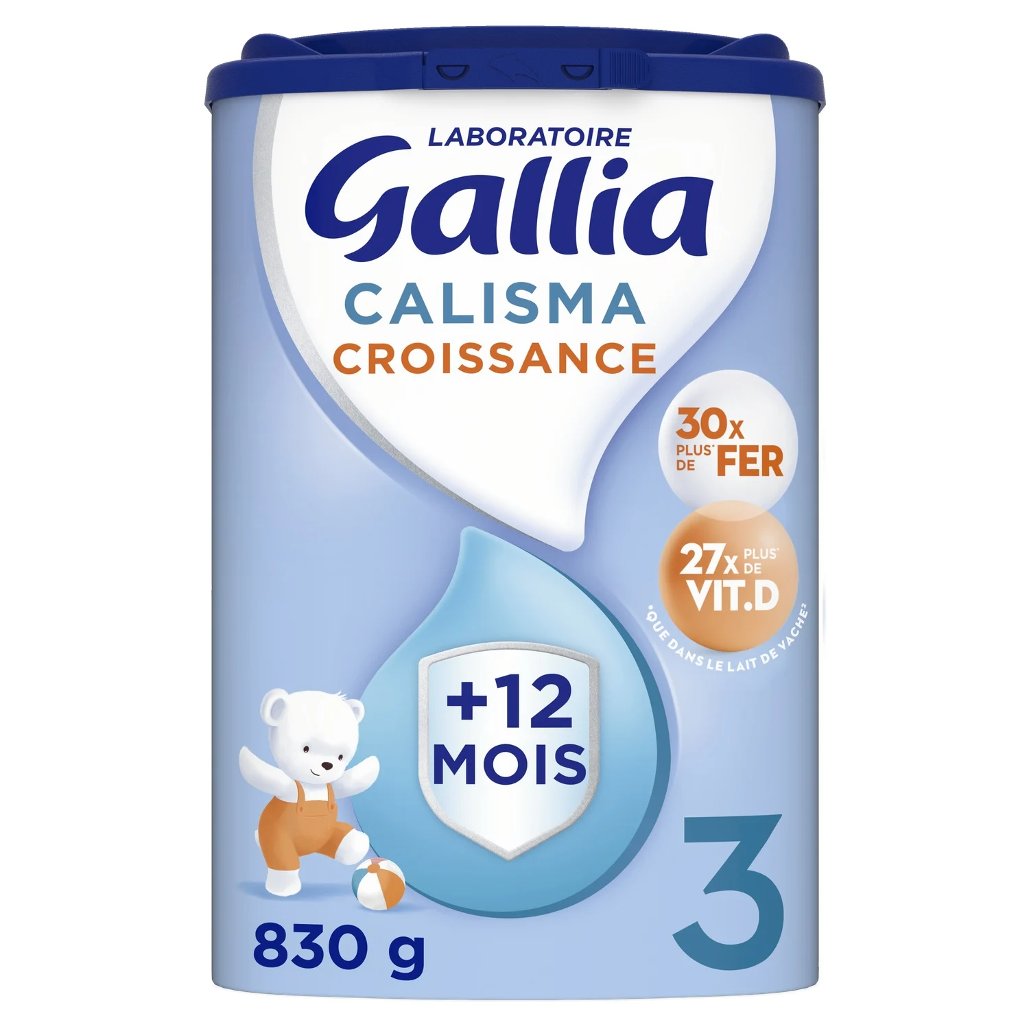 Laboratoire Gallia Calisma Croissance 3e Âge Lait en Poudre de Croissance Dès 12 Mois 830 g