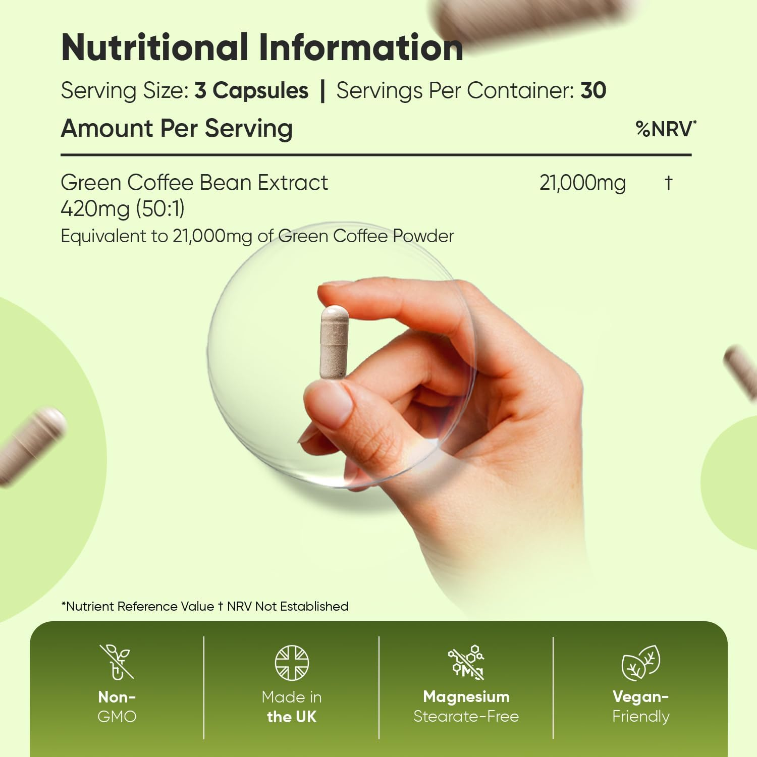 WeightWorld Café vert Pur 21000 mg 90 gélules