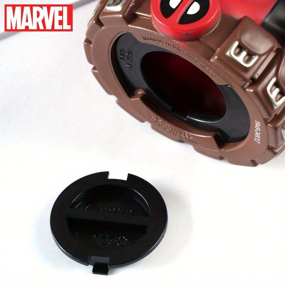 Tirelire Marvel Deadpool Officielle 3D en PVC Étanche et Antichoc – Figurine de Collection Décoration Maison, Boîte à Monnaie et Organisateur de Bureau, Idée Cadeau