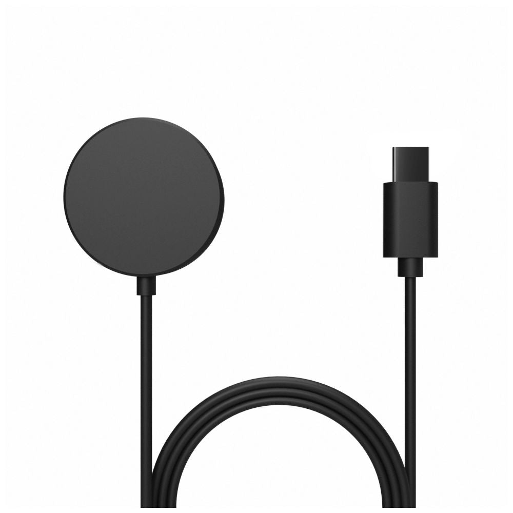 FIXED Câble de charge USB-C pour Samsung Galaxy Watch 3/4/5/6/7/Active/Ultra, noir