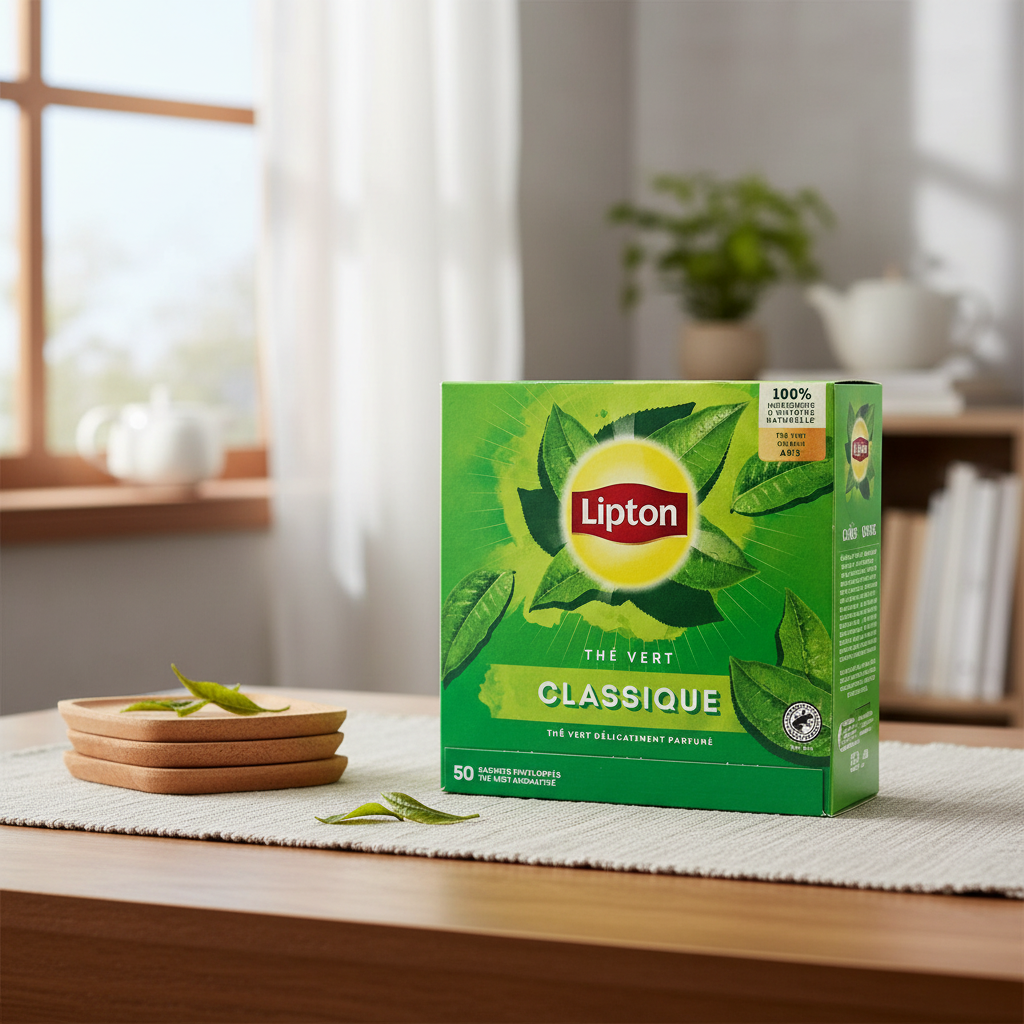 Lipton Thé vert classique - 50 sachets, 65 g