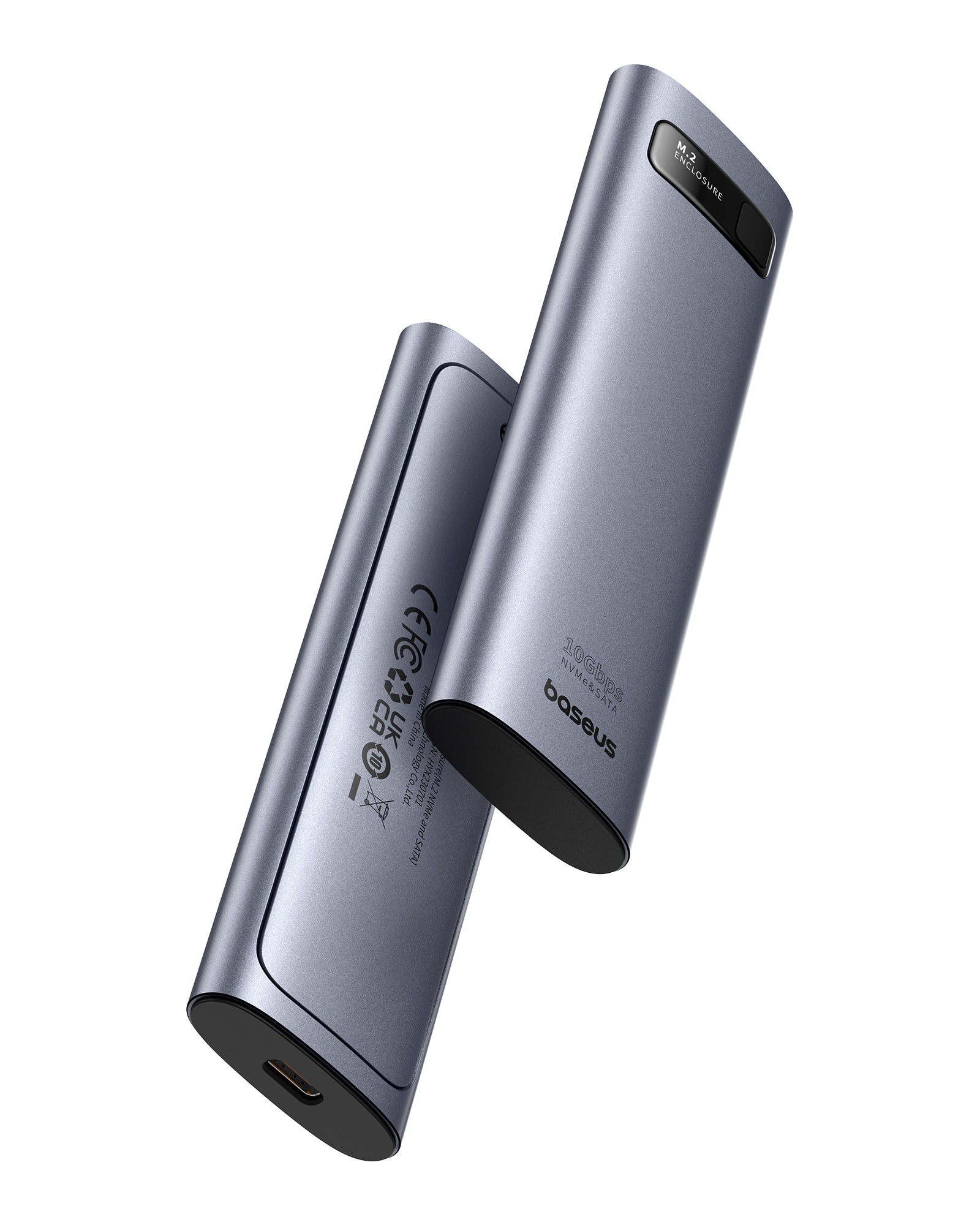 Boîtier SSD Baseus FlyJoy Series (M.2 NVMe et SATA) Gris Sidéral NEUF