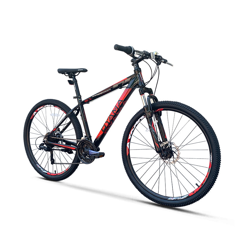 OYAMA Freedom 2.1 Vélo de montagne avec cadre 43 cm - Noir/Rouge