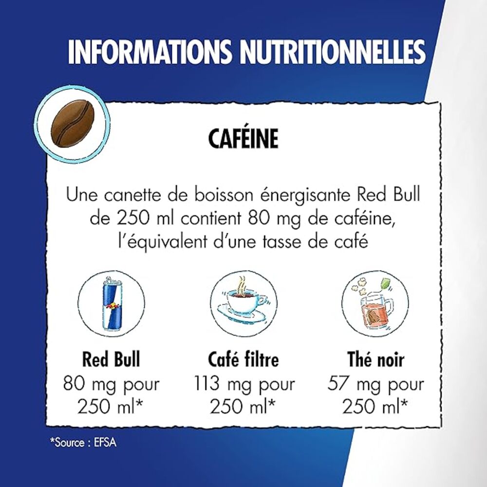 Red Bull Boisson énergisante regular, pack de 24 x 25 cl
