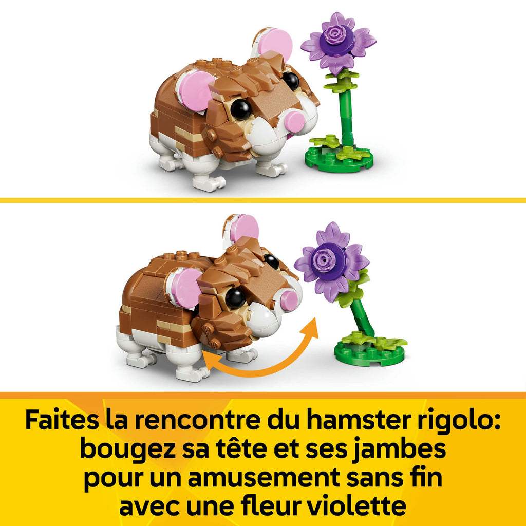 LEGO Creator 31376 L’adorable hamster et la fleur