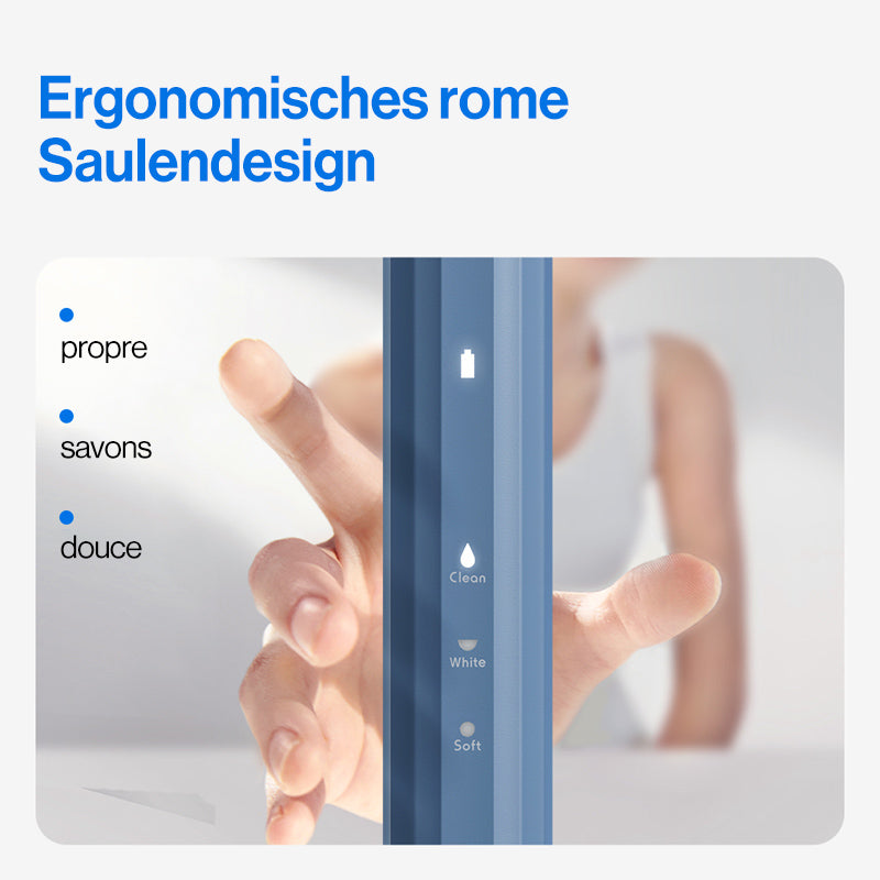 usmile Y1S Brosse à dents électrique sonique rechargeable pour adultes avec 3 modes de nettoyage, minuteur intelligent, étui de voyage, autonomie de 6 mois par charge