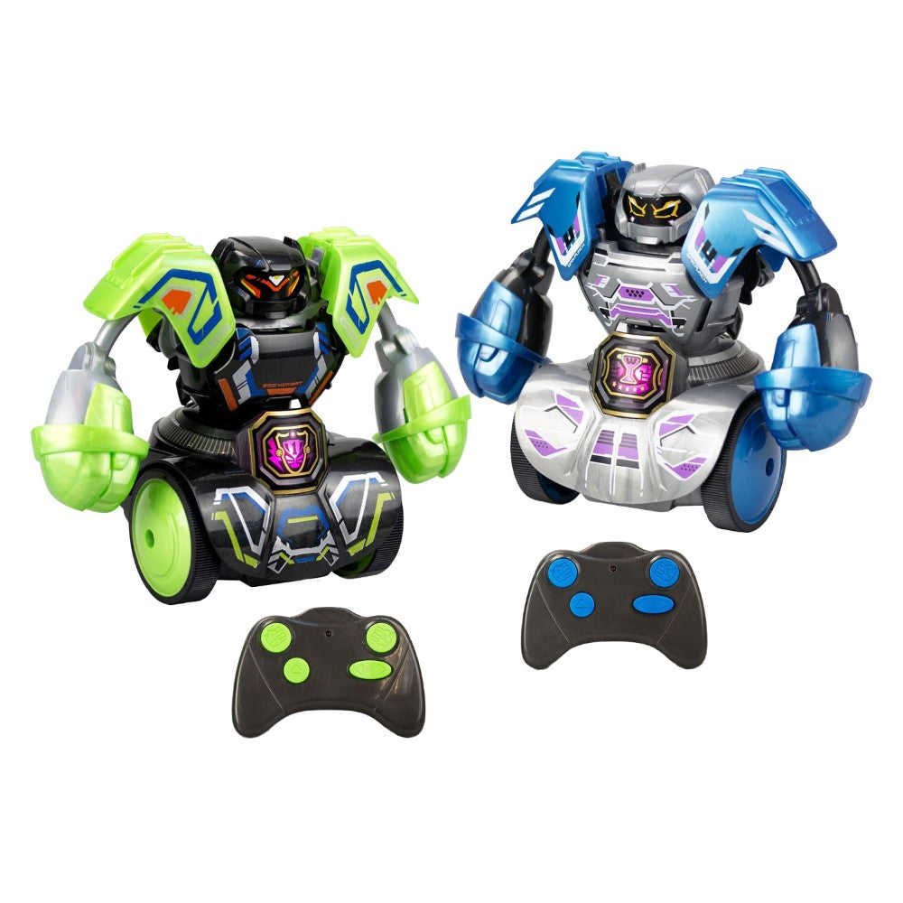 YCOO - Robot Kombat Tornado - Pack de 2 robots télécommandés - Effets sonores et lumineux - 20 cm