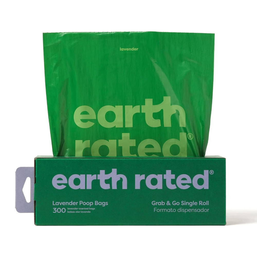 Earth Rated Sacs à déjections canines à l'odeur de lavande - 300 pièces