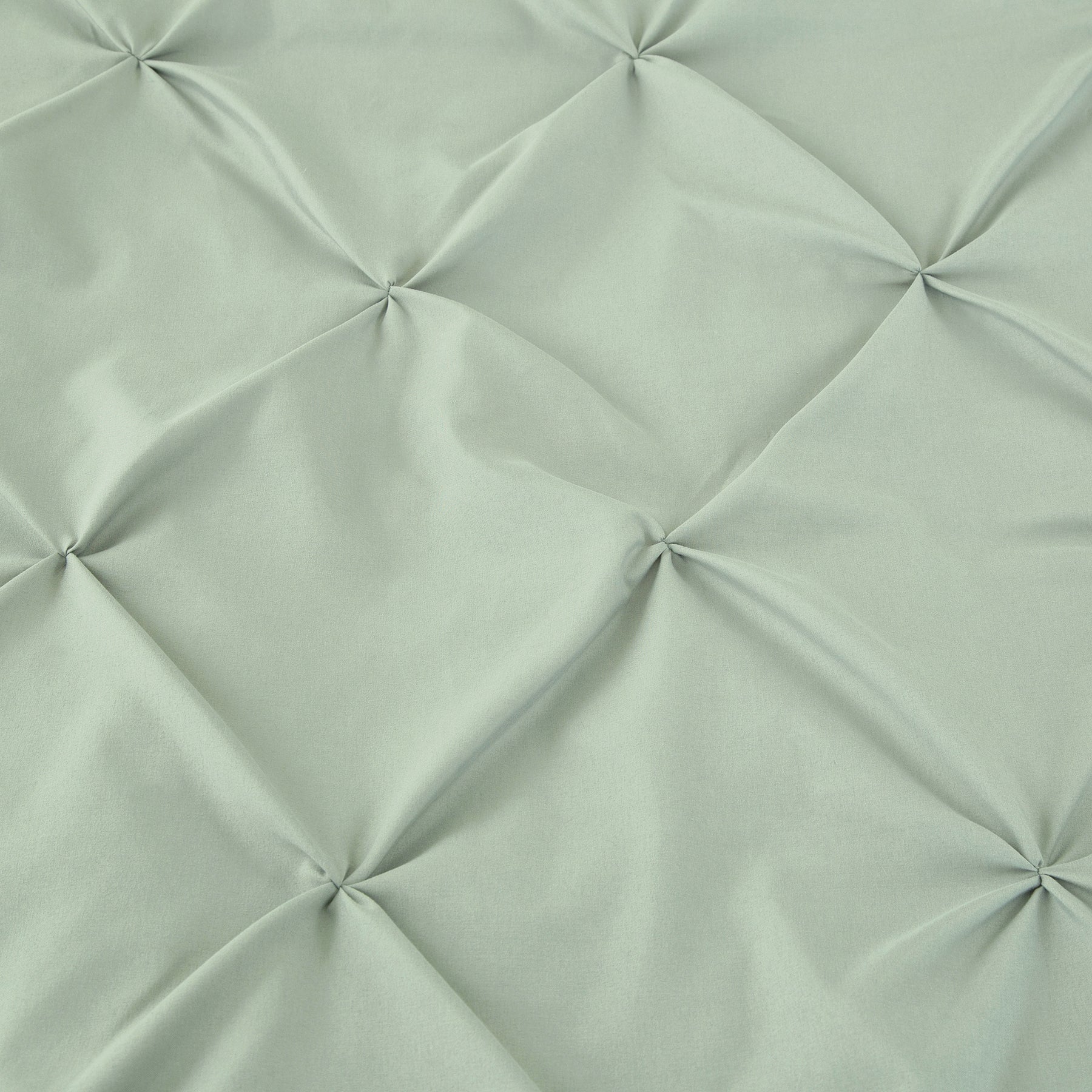 Ensemble housse de couette et taies d'oreiller, vert, effet plissé et brossé, 200 x 220 cm + 80 x 80 cm x 2