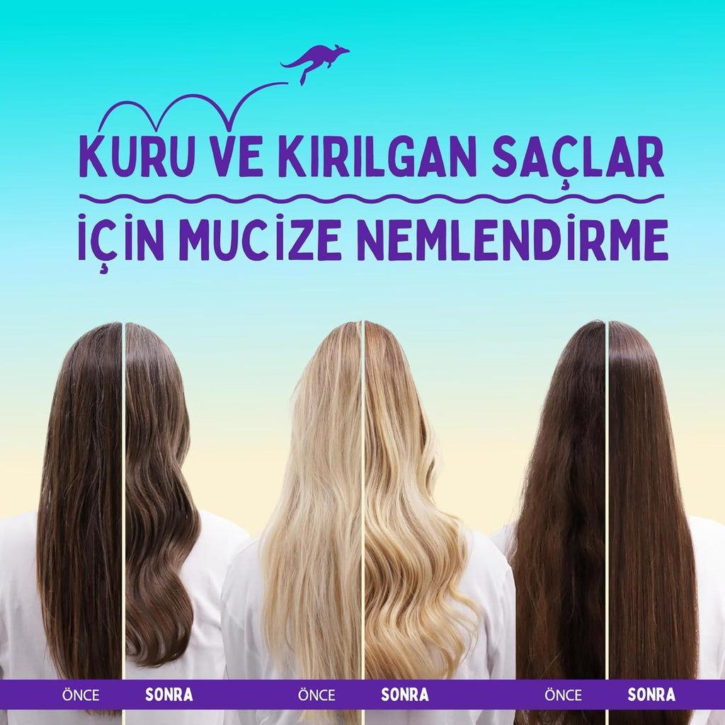 Aussie Miracle Moist Après-shampooing démêlant pour cheveux secs et abîmés - 1000 ml