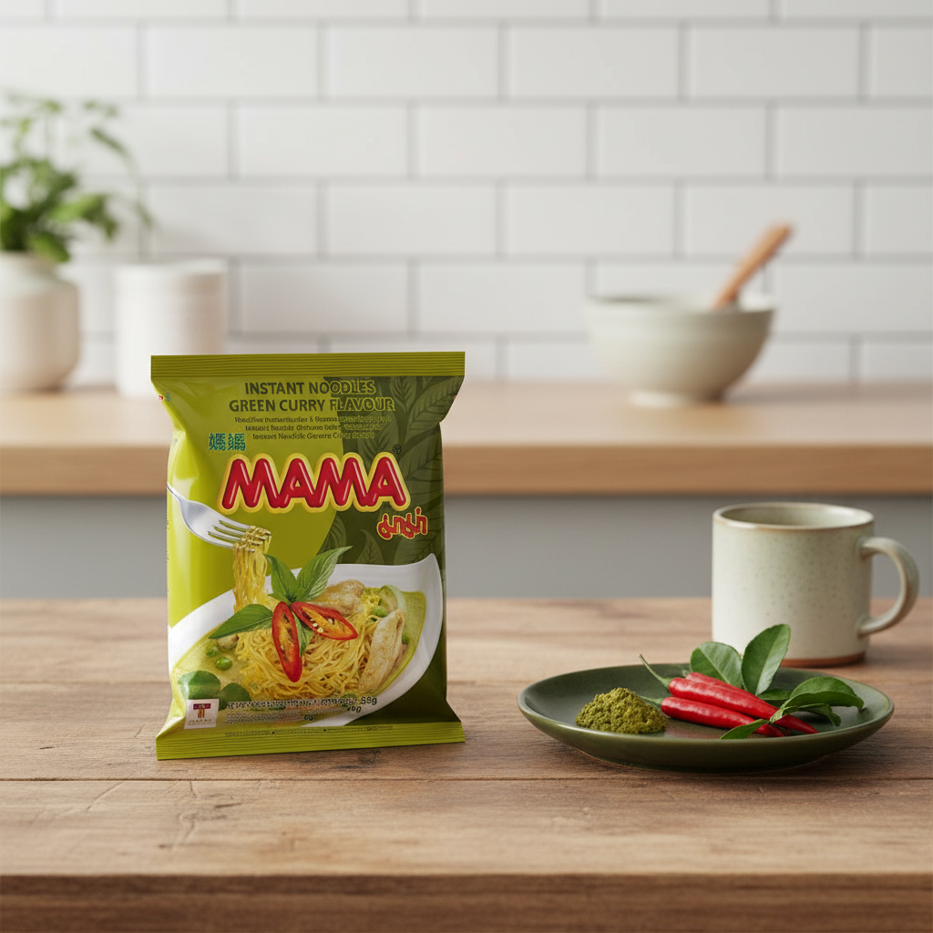 MAMA Nouilles instantanées saveur curry vert 55 g
