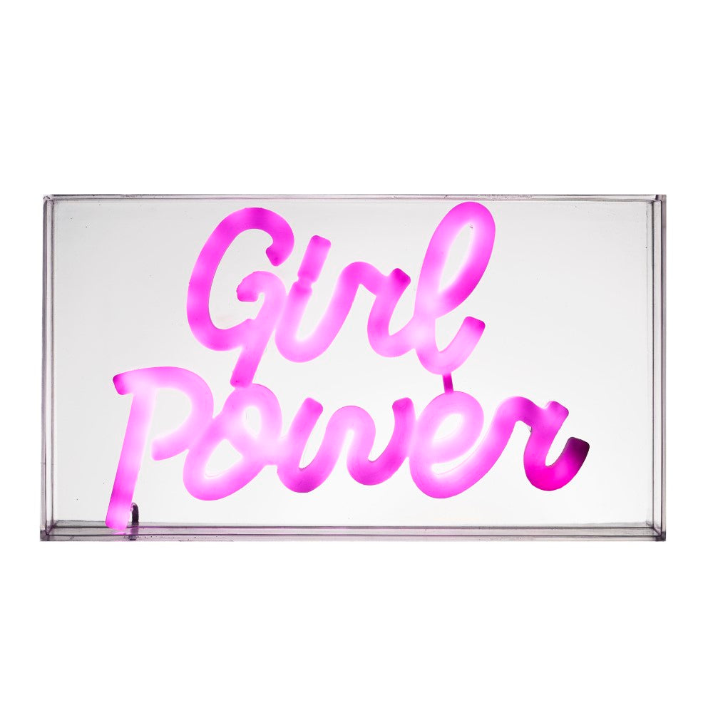HOME DECO FACTORY Lampe LED en acrylique effet néon CO GRL PWR