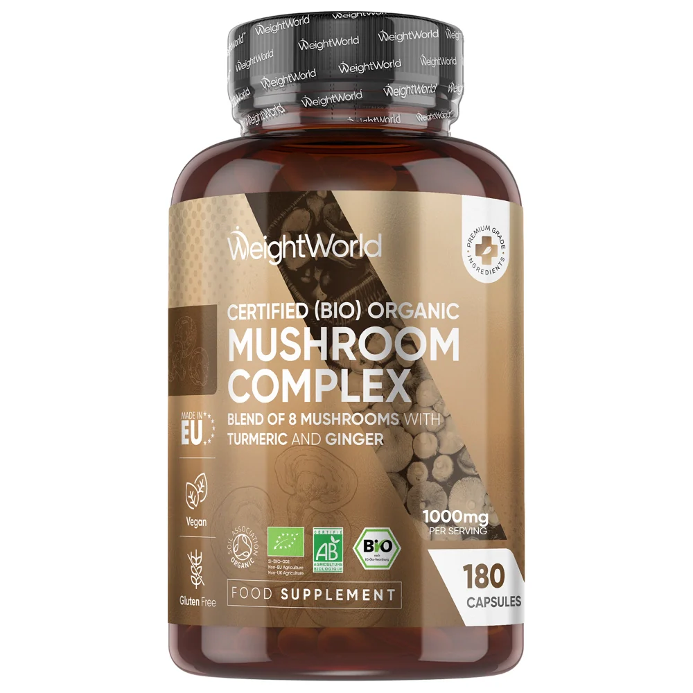 WeightWorld Complexe de champignons biologique - 180 gélules