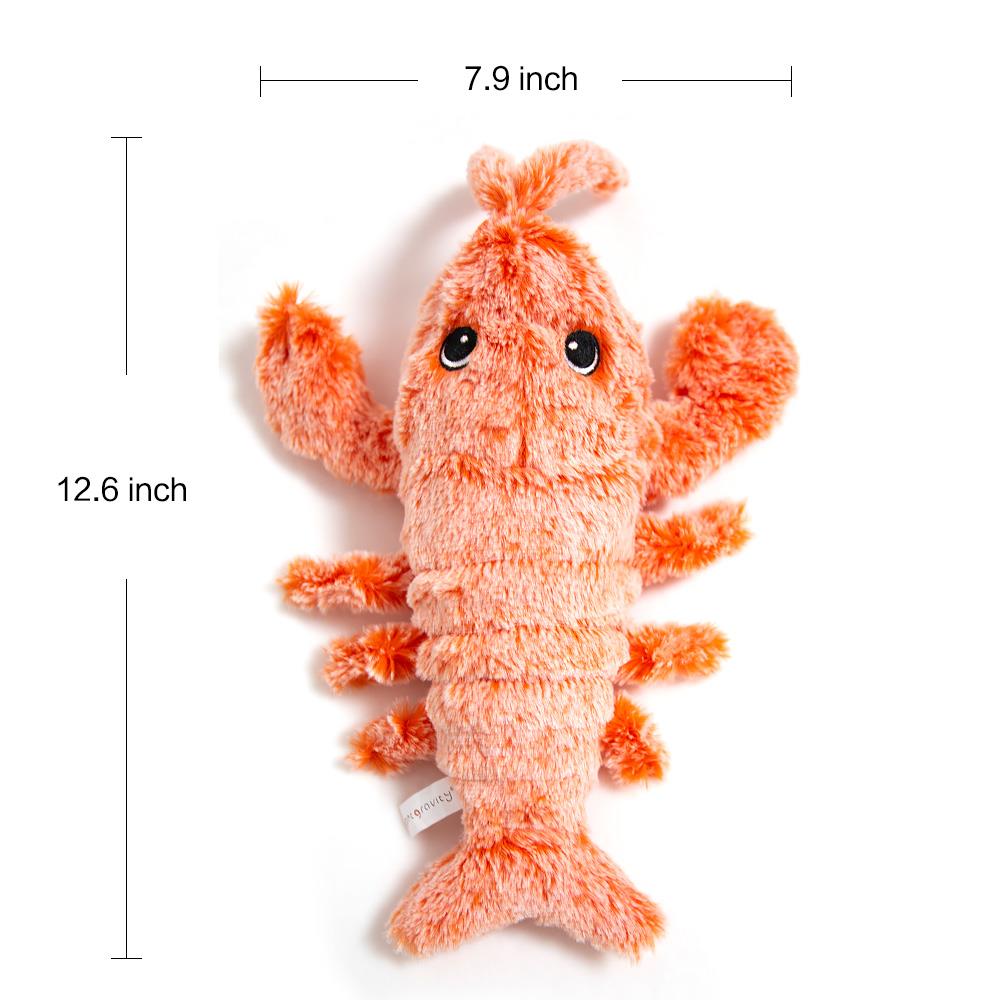Petgravity Jouet interactif homard culbuto pour chat, Recharge USB-C, Peluche, Bébé animal de compagnie