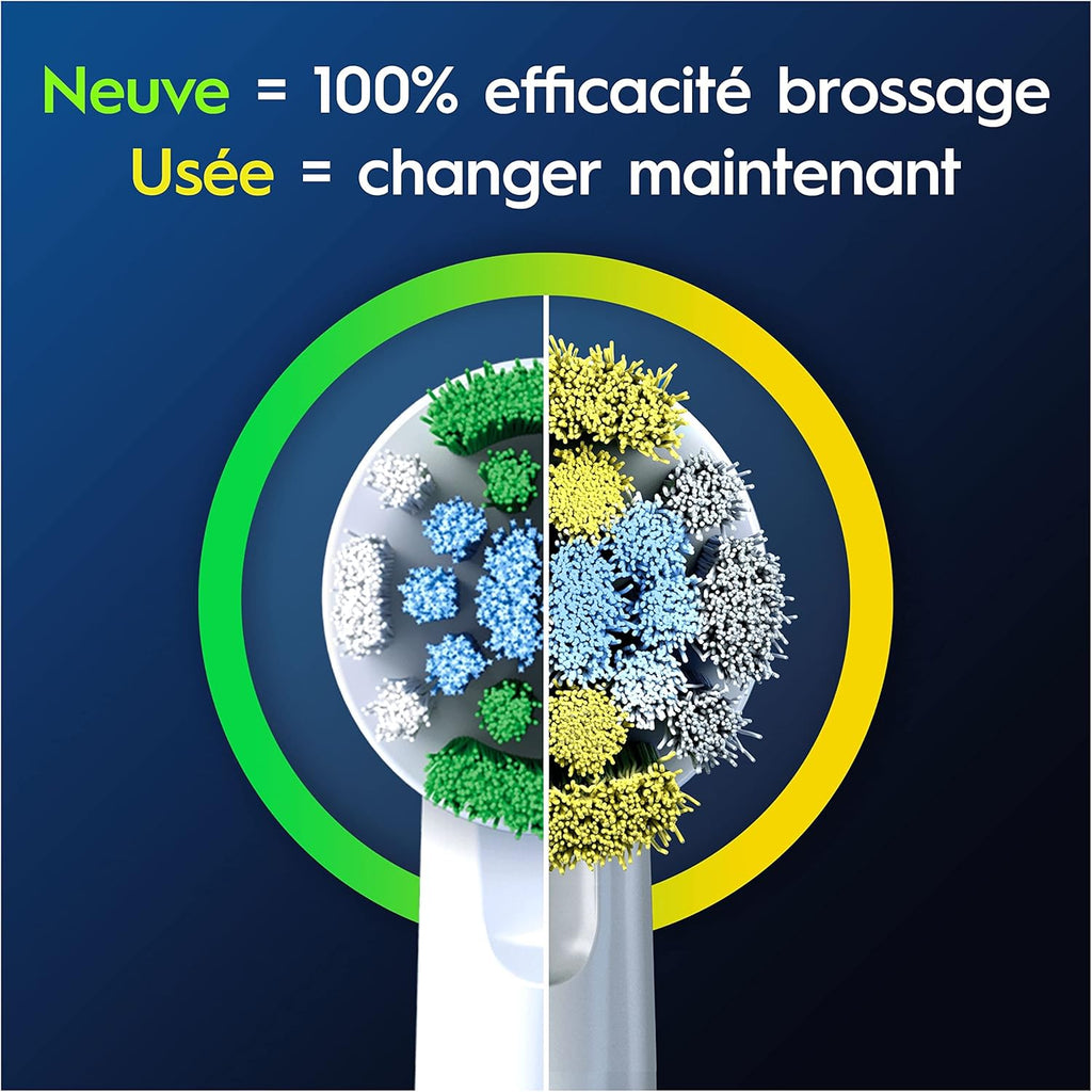 Oral-B EB20-4 Têtes de Brosse de Rechange Precision Clean - Lot de 4