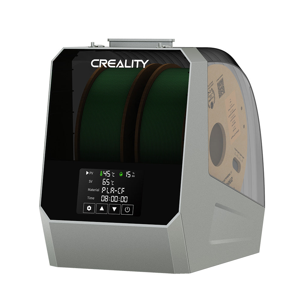 Creality Space Pi Sécheur de filament Plus, Boîte de séchage de filament pour imprimante 3D (2 bobines), Chauffage rapide à 360° avec écran LCD, Séchage en une touche pour PLA, PETG