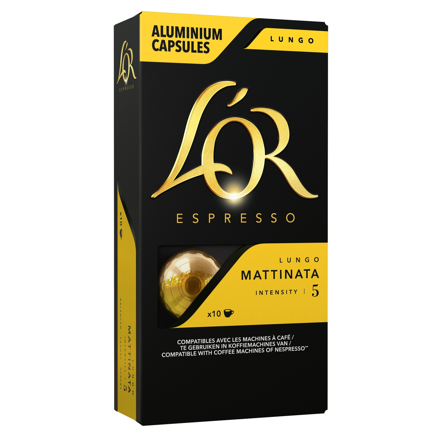 L'OR Capsules de Café Lungo Mattinata - Boîte de 10