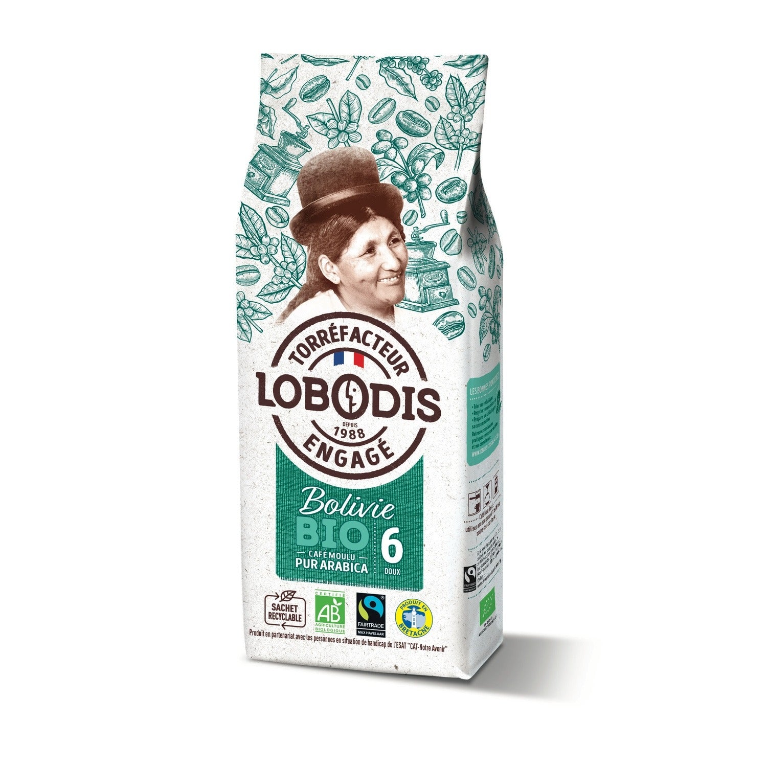 LOBODIS cafe moulu boliv 250g