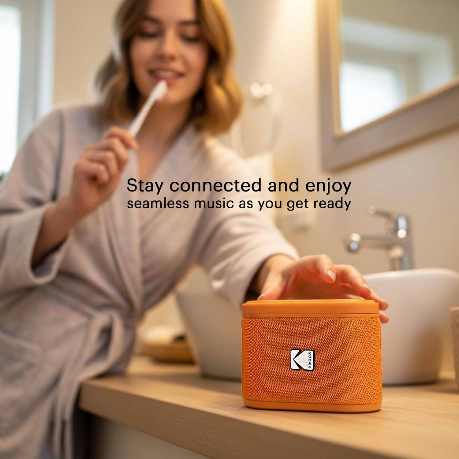 Kodak Soundbrix lot de 2 enceintes Bluetooth orange
