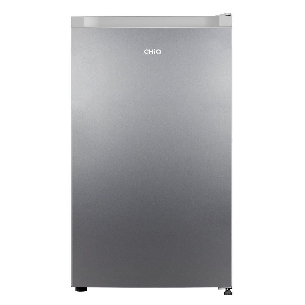 CHiQ JR99DWE Réfrigérateur 92 L avec compartiment congélateur, design compact de 0,22 m², silencieux, classe énergétique E - Argent