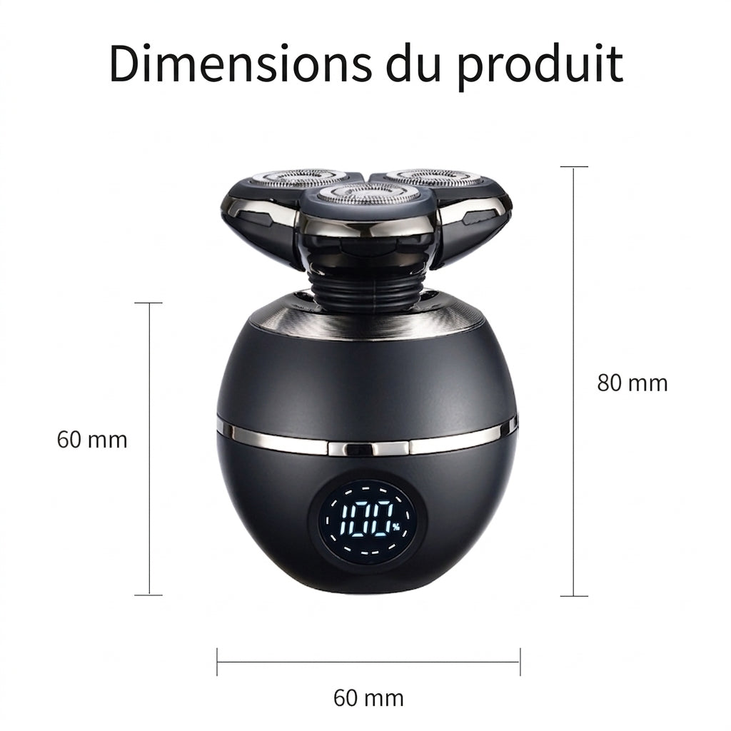Sparoma RQ8870 Outil d'épilation au fil Matériaux principaux : plastique, composants électroniques, acier inoxydable Noir