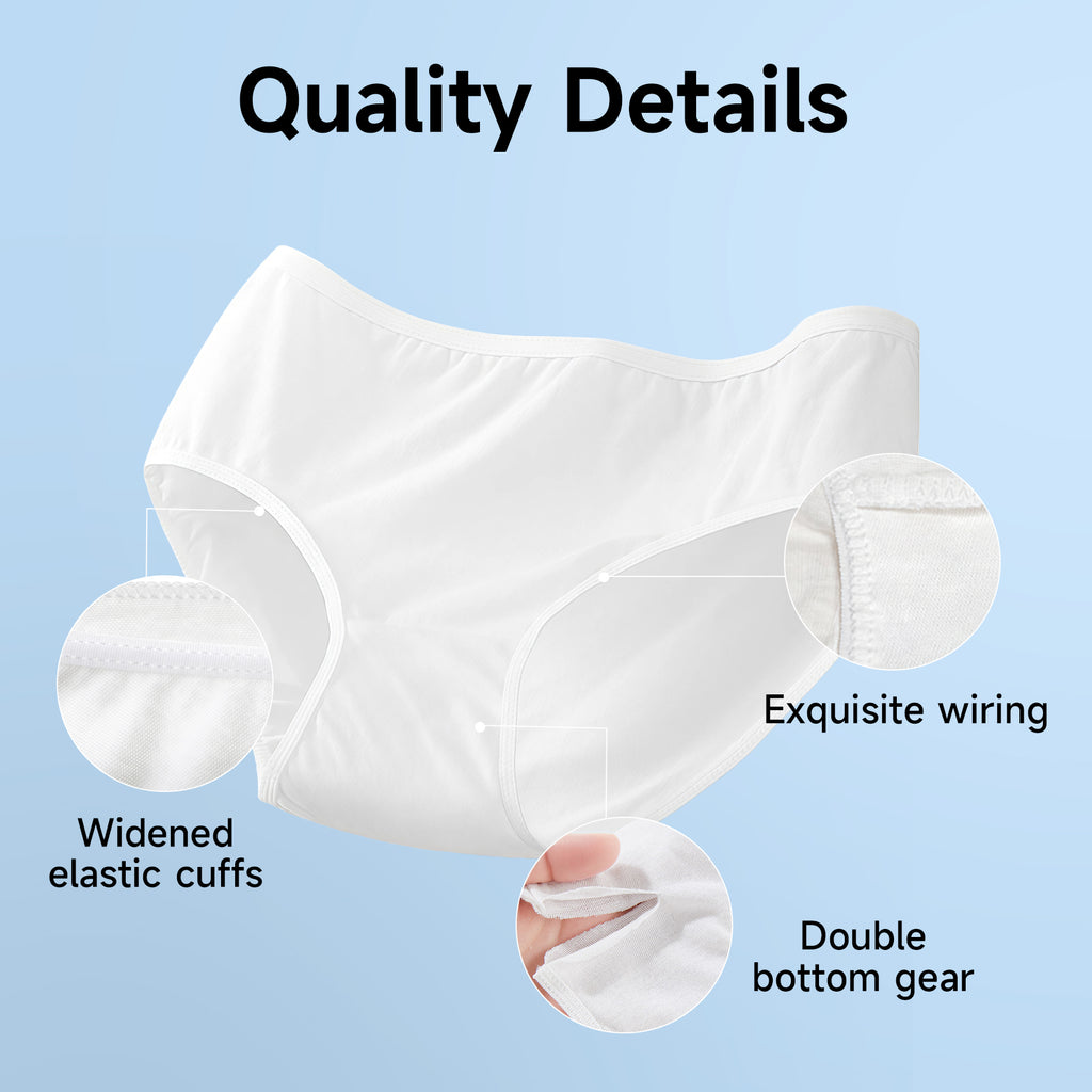 YIJINCHAN Lot de 3 sous-vêtements jetables en 100 % coton - Taille XL